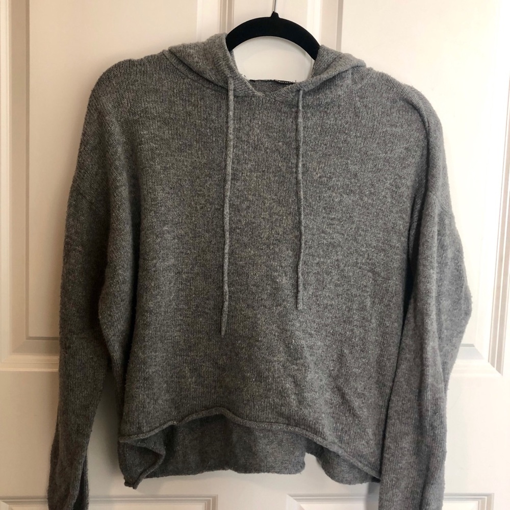 Brandy Melville Hoodie Gray Size S OS - Picture 5 of 7